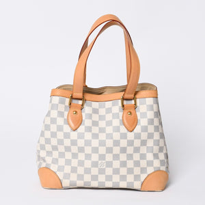 極美品 LOUIS VUITTON ルイヴィトン ハンドバッグ N51207 ハムステッドPM ホワイト ダミエアズール中古 4a000394
