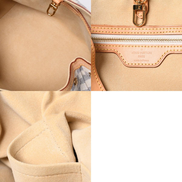 極美品 LOUIS VUITTON ルイヴィトン ハンドバッグ N51207 ハムステッドPM ホワイト ダミエアズール中古 4a000394