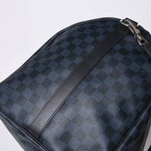 画像をギャラリービューアに読み込む, 極美品 LOUIS VUITTON ルイヴィトン キーポル バンドリエール55 ボストンバッグ N41356 ダミエグラフィット コバルト ブラック 中古 4a000377