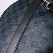 画像をギャラリービューアに読み込む, 極美品 LOUIS VUITTON ルイヴィトン キーポル バンドリエール55 ボストンバッグ N41356 ダミエグラフィット コバルト ブラック 中古 4a000377