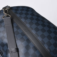 画像をギャラリービューアに読み込む, 極美品 LOUIS VUITTON ルイヴィトン キーポル バンドリエール55 ボストンバッグ N41356 ダミエグラフィット コバルト ブラック 中古 4a000377