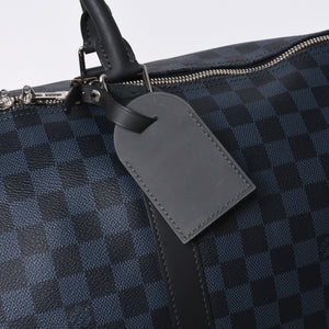 Very good condition LOUIS VUITTON Keepall Bandouliere 55 Boston bag N41356 Damier Graphite Cobalt Black Used 4a000377