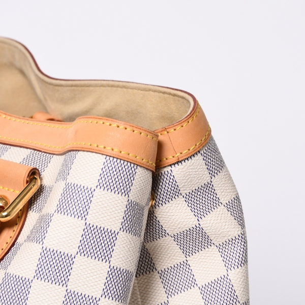 極美品 LOUIS VUITTON ルイヴィトン ハンドバッグ N51207 ハムステッドPM ホワイト ダミエアズール中古 4a000394