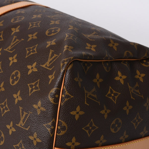 新品同様 LOUIS VUITTON ルイヴィトン キーポル55 ボストンバッグ M41424 モノグラム PVCコーティングキャンバス ヌメ革 ブラウン 中古 4a000241