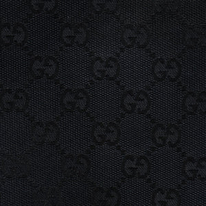 GUCCI Gucci Hobo One Shoulder Bag 002113 GG Canvas Silver Hardware Black Good Condition Used 4a000191