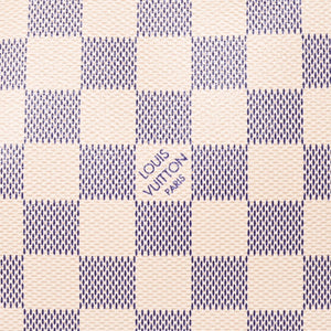 Like new LOUIS VUITTON Handbag N51207 Hampstead PM White Damier Azur Used 4a000395