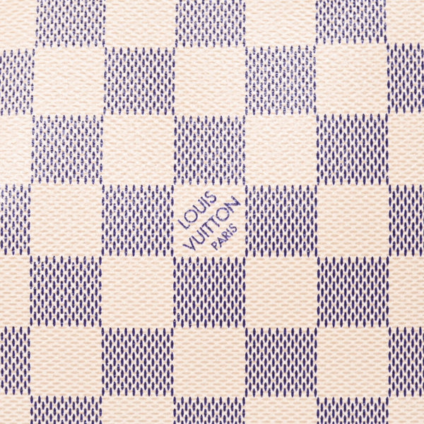 Like new LOUIS VUITTON Handbag N51207 Hampstead PM White Damier Azur Used 4a000395