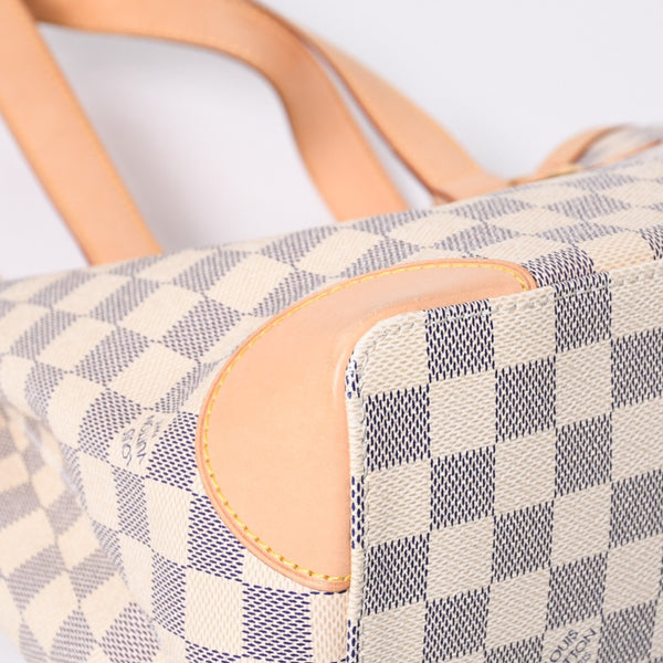 Like new LOUIS VUITTON Handbag N51207 Hampstead PM White Damier Azur Used 4a000395
