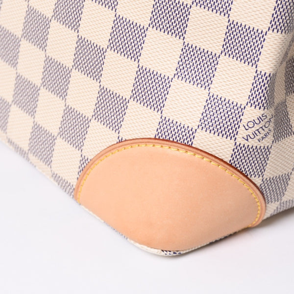 Like new LOUIS VUITTON Handbag N51207 Hampstead PM White Damier Azur Used 4a000395