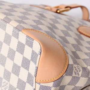 Like new LOUIS VUITTON Handbag N51207 Hampstead PM White Damier Azur Used 4a000395