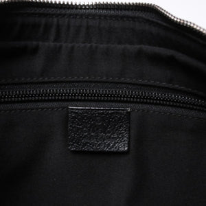 GUCCI グッチ GG柄 ハンドバック ショルダーバッグ 122790 キャンバス レザー ブラック シルバー金具 美品 中古 4a000133