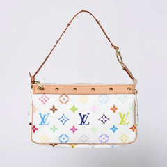 Like new LOUIS VUITTON Pochette Accessory Pouch M92649 Monogram Multicolor Takashi Murakami Used 4a000362