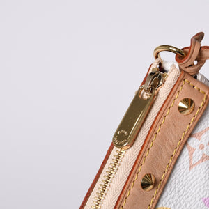 Like new LOUIS VUITTON Pochette Accessory Pouch M92649 Monogram Multicolor Takashi Murakami Used 4a000362