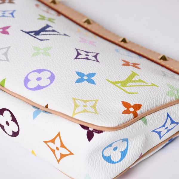 Like new LOUIS VUITTON Pochette Accessory Pouch M92649 Monogram Multicolor Takashi Murakami Used 4a000362