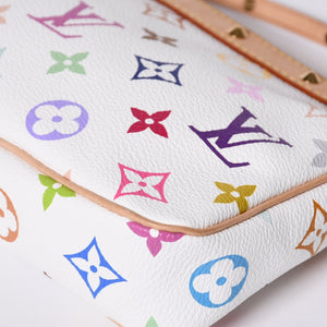 Like new LOUIS VUITTON Pochette Accessory Pouch M92649 Monogram Multicolor Takashi Murakami Used 4a000362