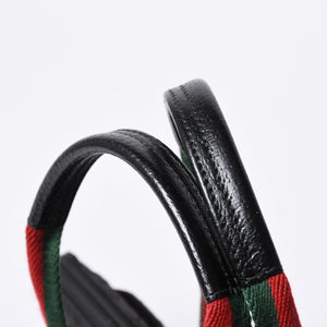 GUCCI グッチ ハンドバッグ 214397 シェリーライン GGキャンバス シルバー金具 ブラック 美品 中古 4a000217