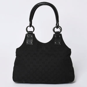 GUCCI グッチ Hand bag ハンドバッグ GG Canvas GG キャンバス 131329 ブラック イタリア製 美品 中古 4a000388