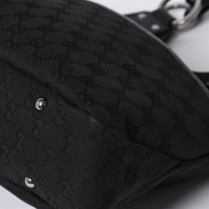 GUCCI グッチ Hand bag ハンドバッグ GG Canvas GG キャンバス 131329 ブラック イタリア製 美品 中古 4a000388