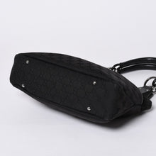 画像をギャラリービューアに読み込む, GUCCI グッチ Hand bag ハンドバッグ GG Canvas GG キャンバス 131329 ブラック イタリア製 美品 中古 4a000388