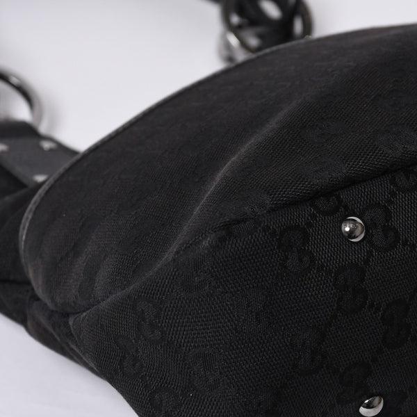 GUCCI グッチ Hand bag ハンドバッグ GG Canvas GG キャンバス 131329 ブラック イタリア製 美品 中古 4a000388