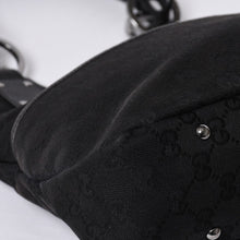 画像をギャラリービューアに読み込む, GUCCI グッチ Hand bag ハンドバッグ GG Canvas GG キャンバス 131329 ブラック イタリア製 美品 中古 4a000388