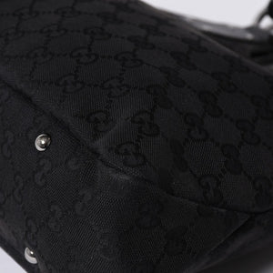 GUCCI グッチ Hand bag ハンドバッグ GG Canvas GG キャンバス 131329 ブラック イタリア製 美品 中古 4a000388