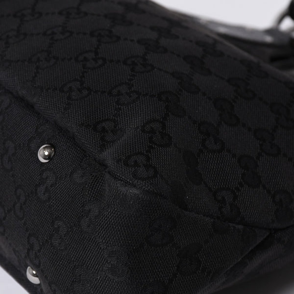 GUCCI グッチ Hand bag ハンドバッグ GG Canvas GG キャンバス 131329 ブラック イタリア製 美品 中古 4a000388