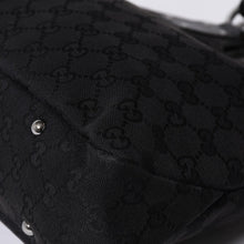 画像をギャラリービューアに読み込む, GUCCI グッチ Hand bag ハンドバッグ GG Canvas GG キャンバス 131329 ブラック イタリア製 美品 中古 4a000388