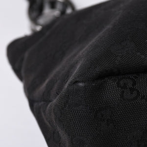 GUCCI グッチ Hand bag ハンドバッグ GG Canvas GG キャンバス 131329 ブラック イタリア製 美品 中古 4a000388