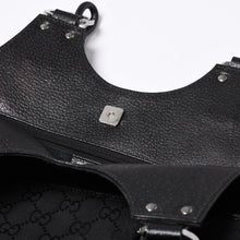 画像をギャラリービューアに読み込む, GUCCI グッチ Hand bag ハンドバッグ GG Canvas GG キャンバス 131329 ブラック イタリア製 美品 中古 4a000388