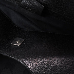 GUCCI グッチ Hand bag ハンドバッグ GG Canvas GG キャンバス 131329 ブラック イタリア製 美品 中古 4a000388
