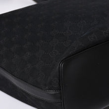 画像をギャラリービューアに読み込む, GUCCI グッチ ホーボー ワンショルダーバッグ 002113 GGキャンバス シルバー金具 ブラック 美品 中古 4a000191