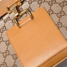 画像をギャラリービューアに読み込む, GUCCI グッチ ホーボー ワンショルダー ハンドバッグ 001 4129 001013 GGキャンバス レザー ベージュ ゴールド金具 美品 中古 4a000188