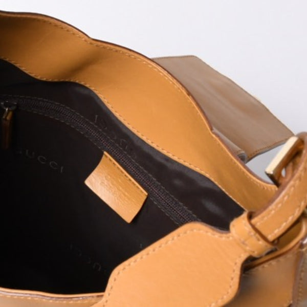 GUCCI Gucci Hobo One Shoulder Handbag 001 4129 001013 GG Canvas Leather Beige Gold Hardware Good Condition Used 4a000188