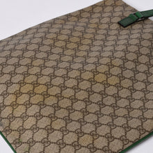 画像をギャラリービューアに読み込む, GUCCI グッチ GG スプリーム 131258 グリーン×ブラウン Tote Bag トートバッグ PVC レザー 良品 中古 4a000397