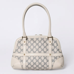 Very Good Condition GUCCI Gucci One Shoulder Handbag 257293 001013 GG Supreme Leather Beige Used 4a000211