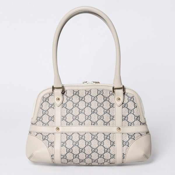 Very Good Condition GUCCI Gucci One Shoulder Handbag 257293 001013 GG Supreme Leather Beige Used 4a000211