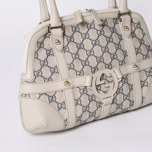 Very Good Condition GUCCI Gucci One Shoulder Handbag 257293 001013 GG Supreme Leather Beige Used 4a000211