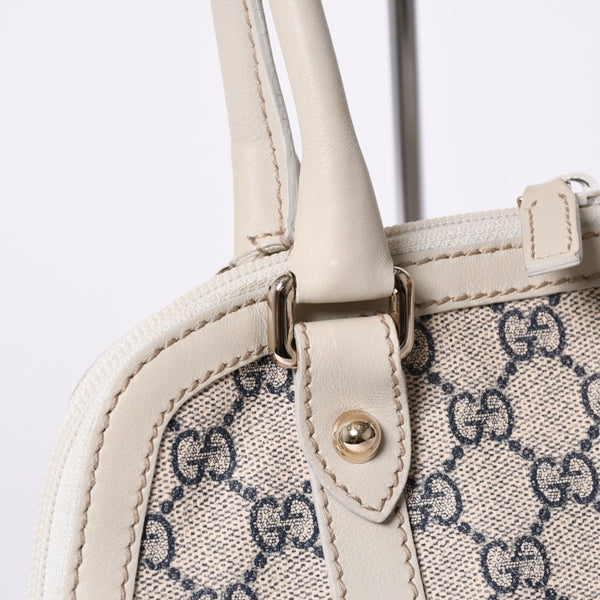 Very Good Condition GUCCI Gucci One Shoulder Handbag 257293 001013 GG Supreme Leather Beige Used 4a000211