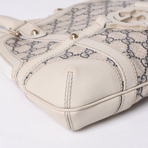 Very Good Condition GUCCI Gucci One Shoulder Handbag 257293 001013 GG Supreme Leather Beige Used 4a000211