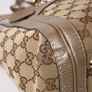 Very good condition GUCCI 2WAY shoulder handbag 232300 306631 GG canvas leather beige used 4a000206