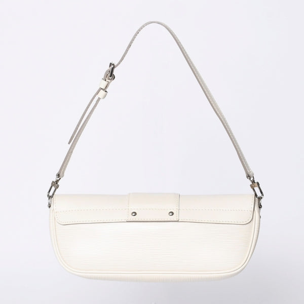 LOUIS VUITTON ルイヴィトン エピ ポシェット モンテーニュ ワンショルダーバッグ M5929J ホワイト シルバー金具 美品 中古 4a000921