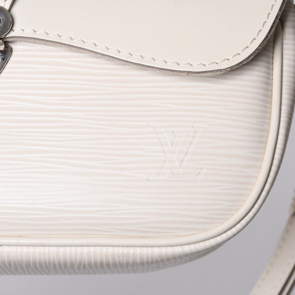 LOUIS VUITTON ルイヴィトン エピ ポシェット モンテーニュ ワンショルダーバッグ M5929J ホワイト シルバー金具 美品 中古 4a000921