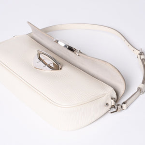 LOUIS VUITTON ルイヴィトン エピ ポシェット モンテーニュ ワンショルダーバッグ M5929J ホワイト シルバー金具 美品 中古 4a000921