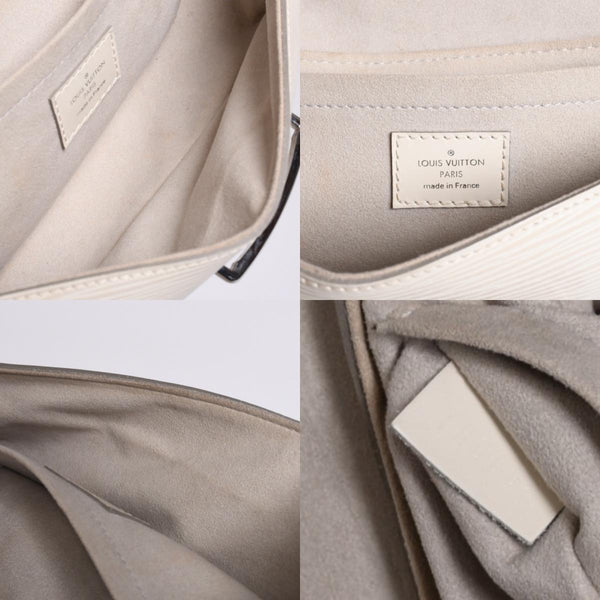 LOUIS VUITTON ルイヴィトン エピ ポシェット モンテーニュ ワンショルダーバッグ M5929J ホワイト シルバー金具 美品 中古 4a000921