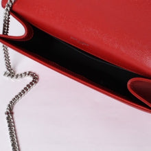 画像をギャラリービューアに読み込む, SAINT LAURENT サンローラン YSLロゴ 0518 Shoulder Bag ショルダーバッグ 斜め掛け レッド 美品 中古 4a000504