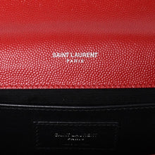 画像をギャラリービューアに読み込む, SAINT LAURENT サンローラン YSLロゴ 0518 Shoulder Bag ショルダーバッグ 斜め掛け レッド 美品 中古 4a000504
