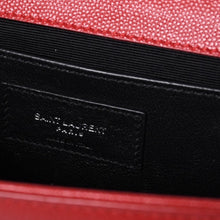 画像をギャラリービューアに読み込む, SAINT LAURENT サンローラン YSLロゴ 0518 Shoulder Bag ショルダーバッグ 斜め掛け レッド 美品 中古 4a000504