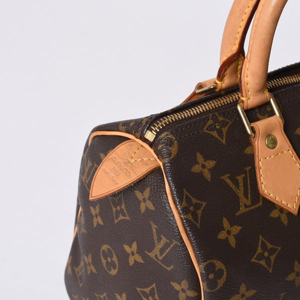 Very good condition LOUIS VUITTON Speedy 25 handbag M41528 Monogram PVC leather used 4a000590