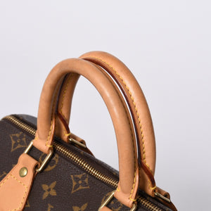 Very good condition LOUIS VUITTON Speedy 25 handbag M41528 Monogram PVC leather used 4a000590